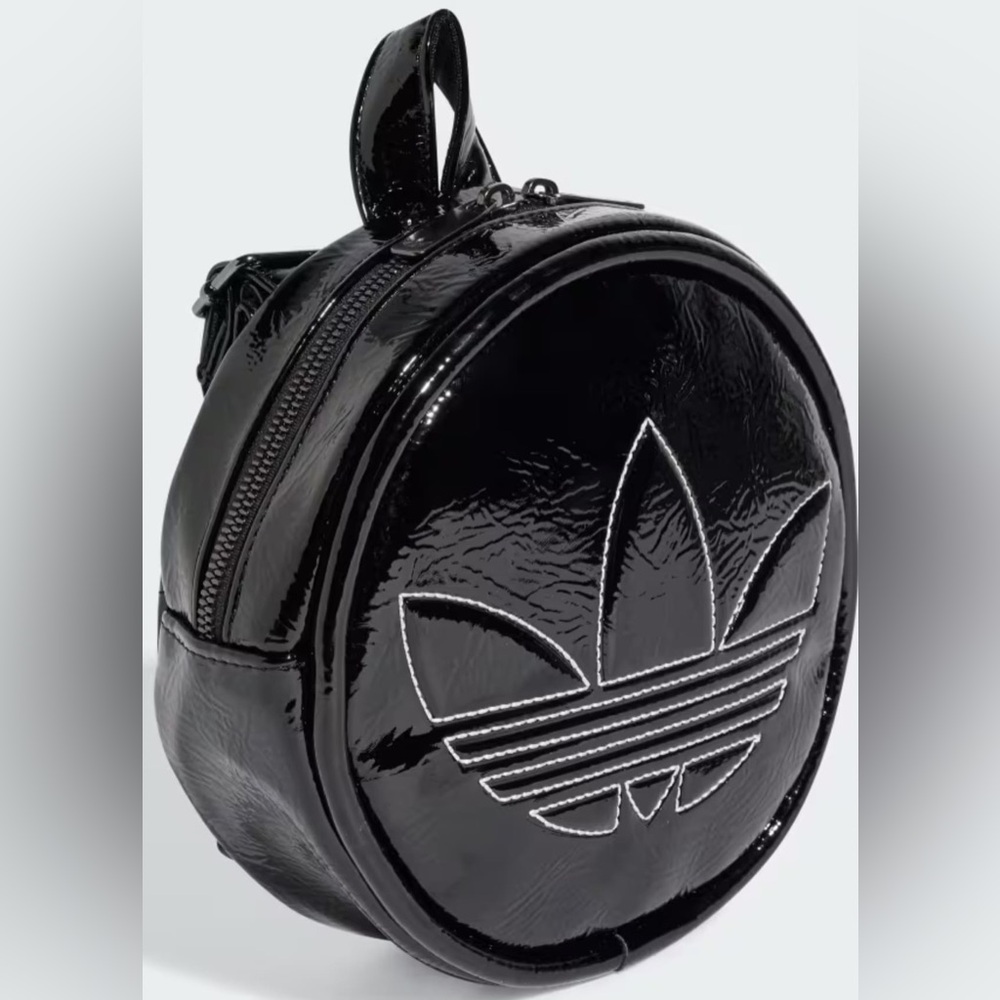 Adidas Shiny Black Round Backpack